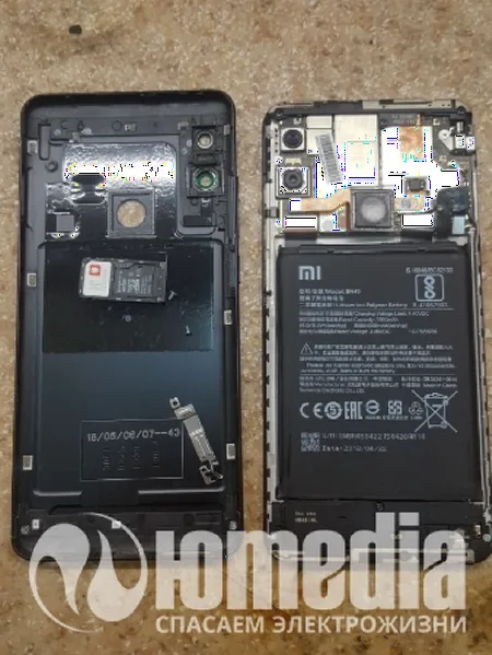 Ремонт сотовых телефонов xiaomi redmi note 5
