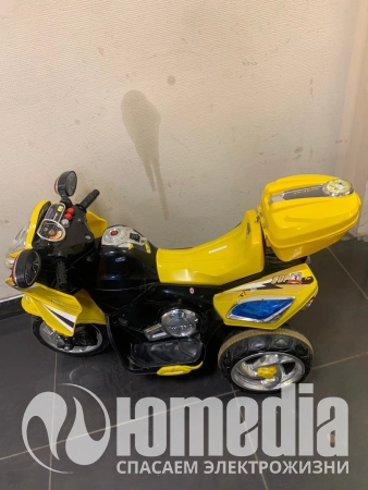Ремонт детских электромобилей Noname Мотоцикл желтый