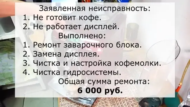 Не варит кофе кофемашина Saeco Syntia. Не работает дисплей