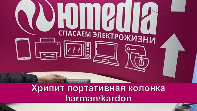 Хрипит портативная колонока harman kardon